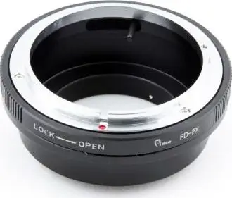 Adapter objektivi Pixco FUJIFILM X te Canon FD, fokus deri në pafundësi, i kromuar