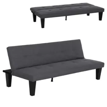 Divan krevati KORO HM3304.01, 3 vendesh, 165x75x64 cm, gri