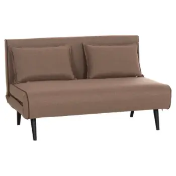 Divan krevat ASMA HM3077.07, 2 persona, 143x78x84 cm, bezhë e errët