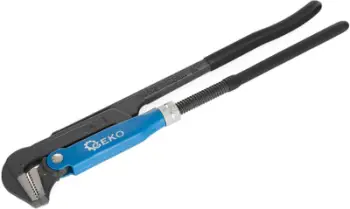 Kapëse tubash GEKO Premium, 1.5", nofull 90°, blu e zezë