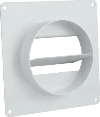 Lidhës ventilimi Vents Connector 110x55 FI100, me valvul kontrolli, i bardhë