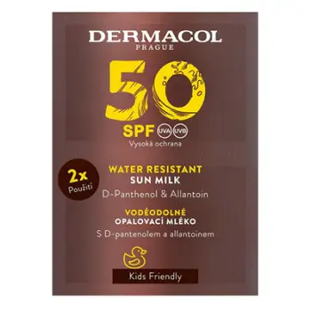 Qumësht mbrojtës ndaj diellit Dermacol, 2 x 15 ml