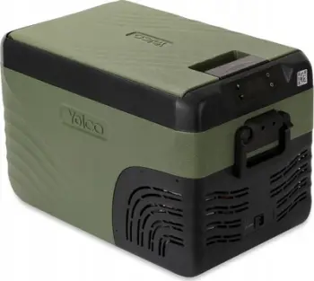 Frigorifer portativ me kompresor Yolco KX30, 12V 24V 240V, me kufje, jeshil