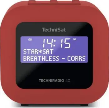 Radio portative TechniSat TechniRadio 40, DAB/DAB+/FM, 1.2W, e kuqe