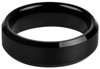 Unazë Troli Tungsten, e zezë, 65mm