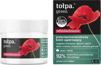 Krem nate për fytyrë Tołpa Green 40+, efekt kundër rrudhave, 50 ml