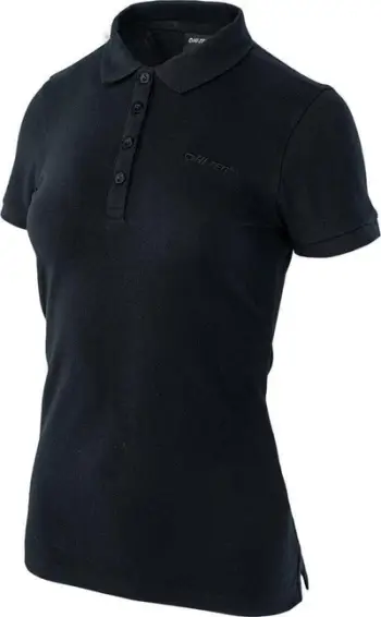Bluzë polo Hi-Tec Romso W, për femra, pambuk poliestër, e zezë