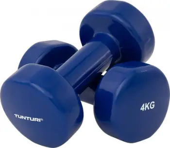 Hantela Tunturi Vinyl, 4kg, palë, blu
