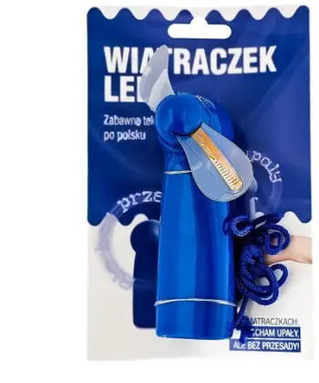 Ventilator dore Mcd Blue LED Fan, portativ, me drita LED, blu