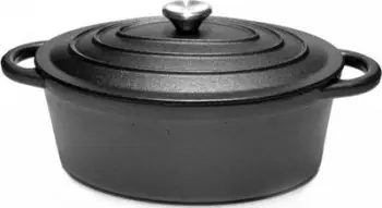 Tavë gize me kapak, 6.4L, për të gjitha llojet e sobave, gri e errët
