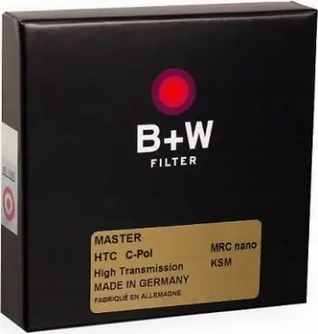 Filter polarizues B+W Master High Transmission Circular, 72mm, për kamera, i zi