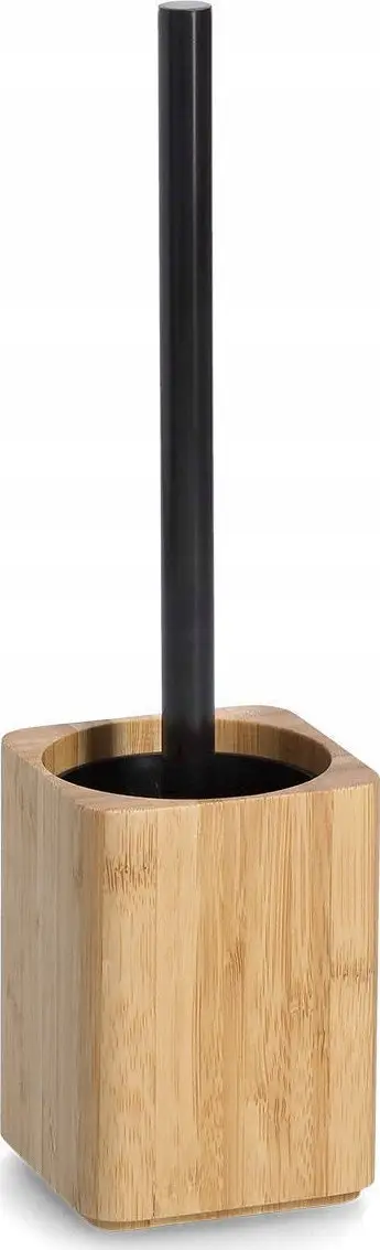 Furçë tualeti Zeller Present, bambus plastike çelik inox, 9.5x35.5 cm