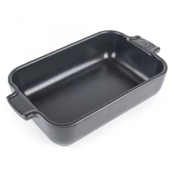 Enë pjekjeje qeramike Peugeot Petite Rectangular, e vogël, ngjyrë gri Slate