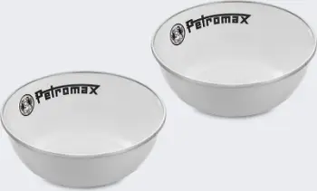 Tasë emajli Petromax Enamelware, set 2 copë, 160ml, të bardha