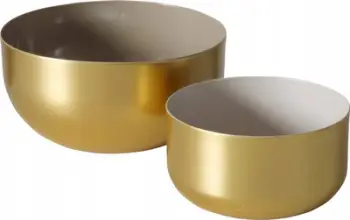 Set enësh dekorative Boltze Gold, 2 copë, ari mat