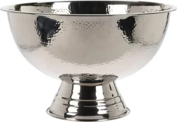 Enë dekorative rrethore Hammered, 39.7cm, H24.1cm, argjendi