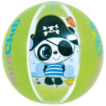 Top plazhi i fryrë Sunclub Panda Pirate, 40cm, plastik, i gjelbër