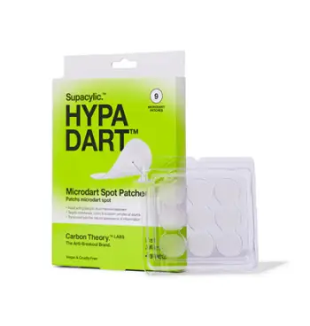 Ngjitëse për puçrra Carbon Theory Supacylic Acne Patches. Hypa Dart, 9 copë