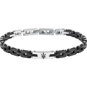 Byzylyk për meshkuj Maserati Ceramic JM425ATZ64, i zi/argjendtë