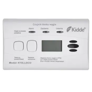 Detektor monoksidi karboni Kidde K10LLDCO, ekran LCD, bateri 10 vjeçare, i bardhë
