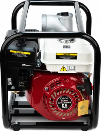 Pompë uji me benzinë OHV, 2", 7HP 600L/min, kuqe e bardhë