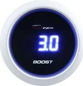 Manometër turbo DEPO DBL, elektrik, 52mm, i zi