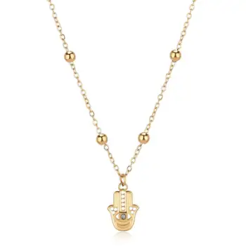 Varëse për femra S'Agapõ Luxury Hamsa SWH08, e artë