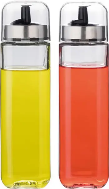 Set shishe për vaj dhe uthull KingHoff KH-1645, qelq, 270ml, transparente