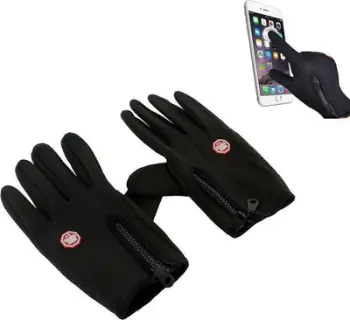 Doreza sportive touch për smartphone XL, dimri, antirrëshqitëse, të zeza