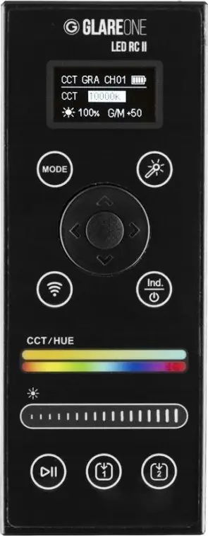 Telekomandë për LED GlareOne Remote Control II, ekran LCD, rreze 100 m, gri