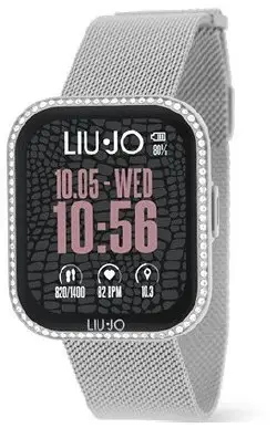 Orë smart për femra Liu Jo Smartwatch Mini Slim Luxury SWLJ202, e argjendtë