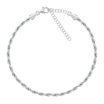 Byzylyk këmbe Brilio Silver ANK114W, i argjendtë