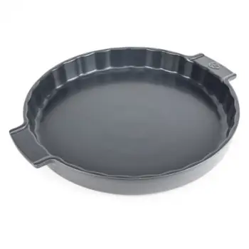 Enë pjekje qeramike Peugeot Appolia Tart Pan, formë tarti, 30cm, gri Slate