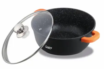 Tenxhere me kapak Heinner Dark Line, 1.2 L, alumin i derdhur, e zezë