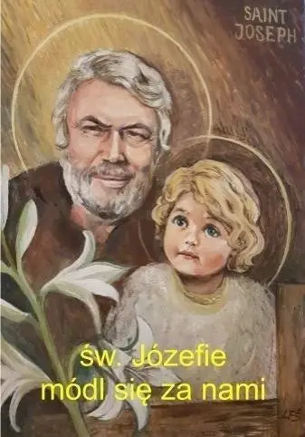 Magnet frigorifer me figurë Shën Jozefit, dekorativ, shumëngjyrësh