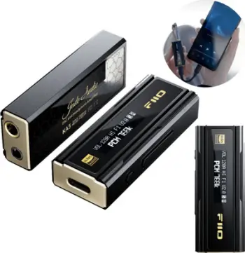 DAC portabël FiiO KA5, USB, dalje 3.5mm dhe 4.4mm, i zi