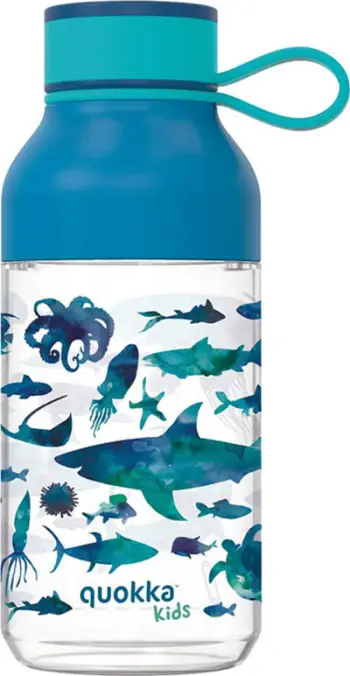Shishe për fëmijë Quokka Ice Sea Animals, 430ml, me litar bartës, shumëngjyrëshe