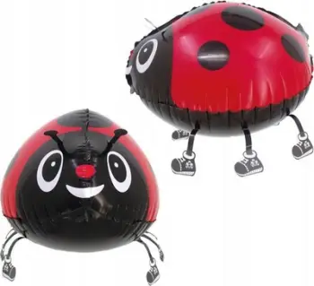 Balon folije Godan Ladybird, 27 x 37 cm, i kuq e zi