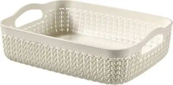 Shportë plastike Curver, 25.7 x 19.8 x 7.4 cm, e bardhë krem
