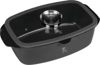 Tavë pjekjeje Berlinger Haus BH8771, me kapak xhami, dorezë me kokëz, gri