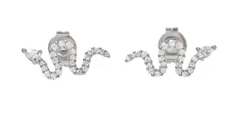 Vathë për femra Emporio Armani, të argjendtë/ transparent