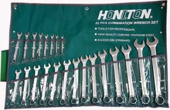 Set çelësa të hapur Honiton H0122, 6-32mm, 22 copë, argjendtë