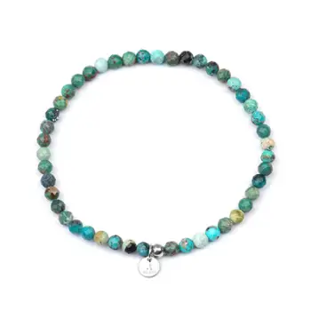 Byzylyk për meshkuj Agato Hubei Turquoise POL-B18/20G, i argjendtë/ bruz