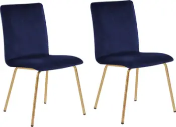 Set karrigesh ngrënieje RUBIO Velvet, 2 copë, metal, blu e errët