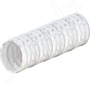 Gyp ventilimi fleksibil Awenta KE100-10, fi 100mm, 1m, i bardhë