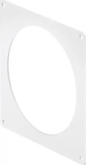 Kapak dekorativ ventilimi Awenta Trim Cover Fi 150, plastikë ABS, i bardhë