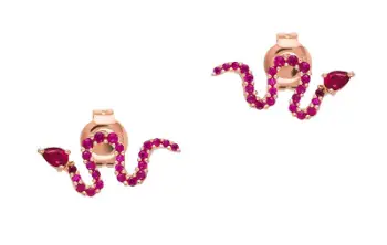 Vathë për femra Emporio Armani Snake EG3614221, të artë rozë/ fuchsia