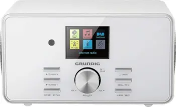Radio portative Grundig DTR 5000 X, DAB DAB+ FM, Bluetooth, e bardhë