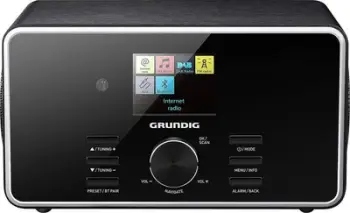 Radio portative Grundig DTR 5000 X, DAB DAB+ FM, Bluetooth, e zezë