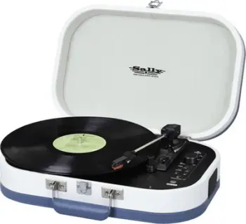 Gramafon portativ Trevi TT1020 BT Retro, Bluetooth, USB, i bardhë